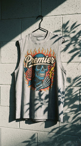 NEW PREMIER SKULL SLEEVELESS TEE