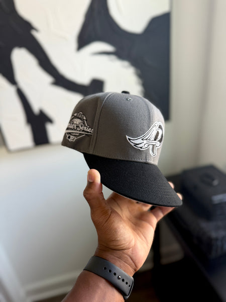 “Smokey Gray” PREMIER® ANGELS 6 PANEL SNAPBACK