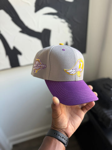 GRAY “Los Angeles” PREMIER® ANGELS 6 PANEL SNAPBACK