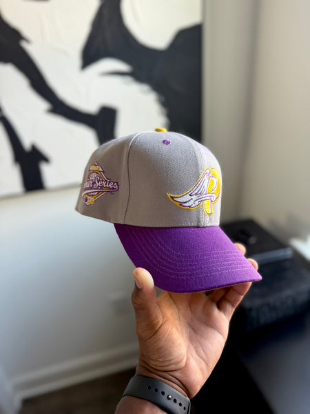 GRAY “Los Angeles” PREMIER® ANGELS 6 PANEL SNAPBACK