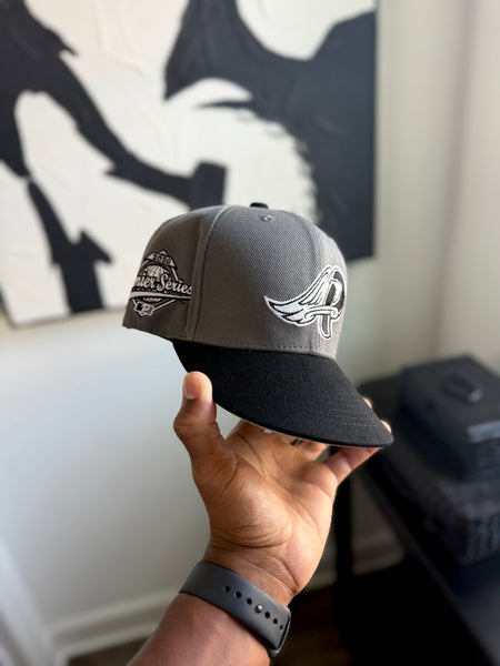 “Smokey Gray” PREMIER® ANGELS 6 PANEL SNAPBACK