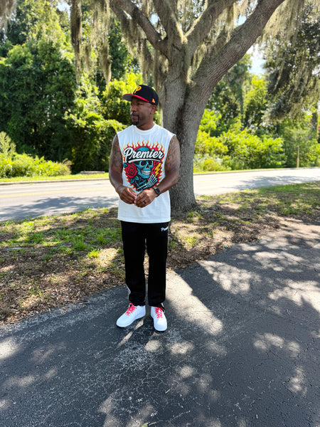 NEW PREMIER SKULL SLEEVELESS TEE