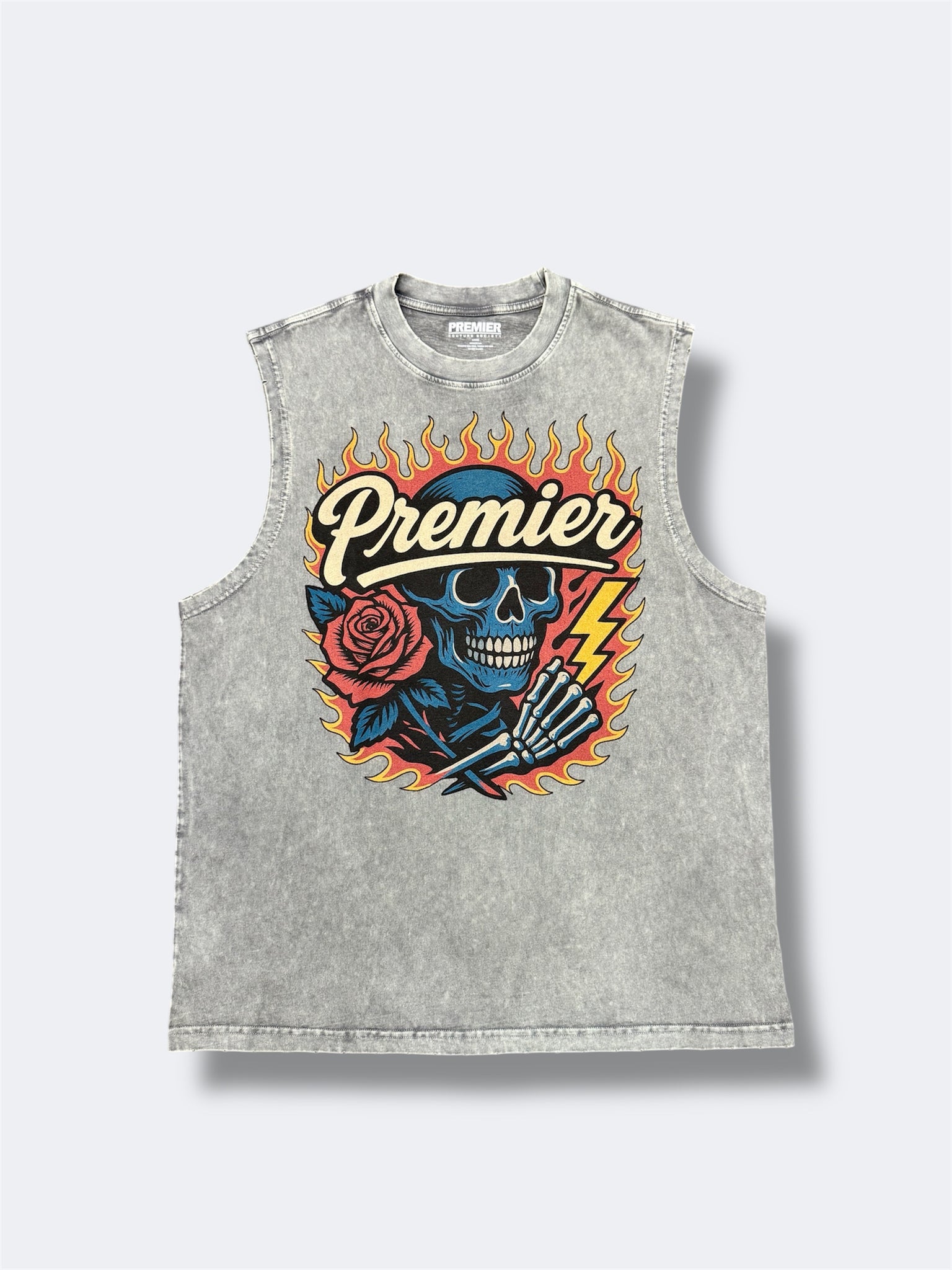 NEW PREMIER SKULL SLEEVELESS TEE