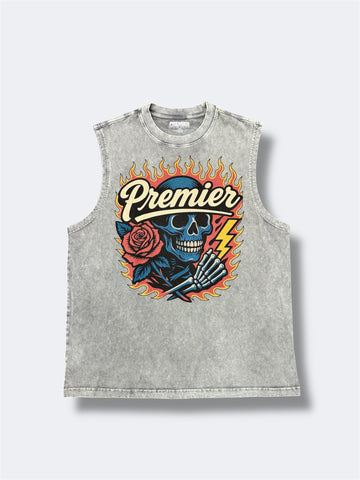 NEW PREMIER SKULL SLEEVELESS TEE