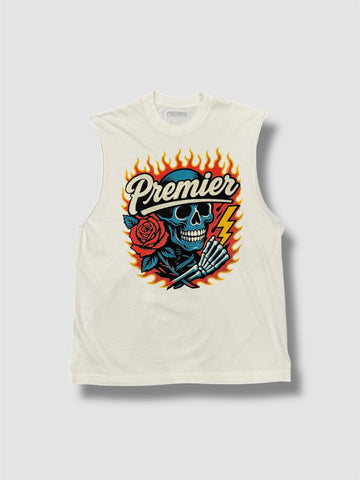 NEW PREMIER SKULL SLEEVELESS TEE