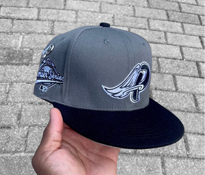 “Smokey Gray” PREMIER® ANGELS 6 PANEL SNAPBACK